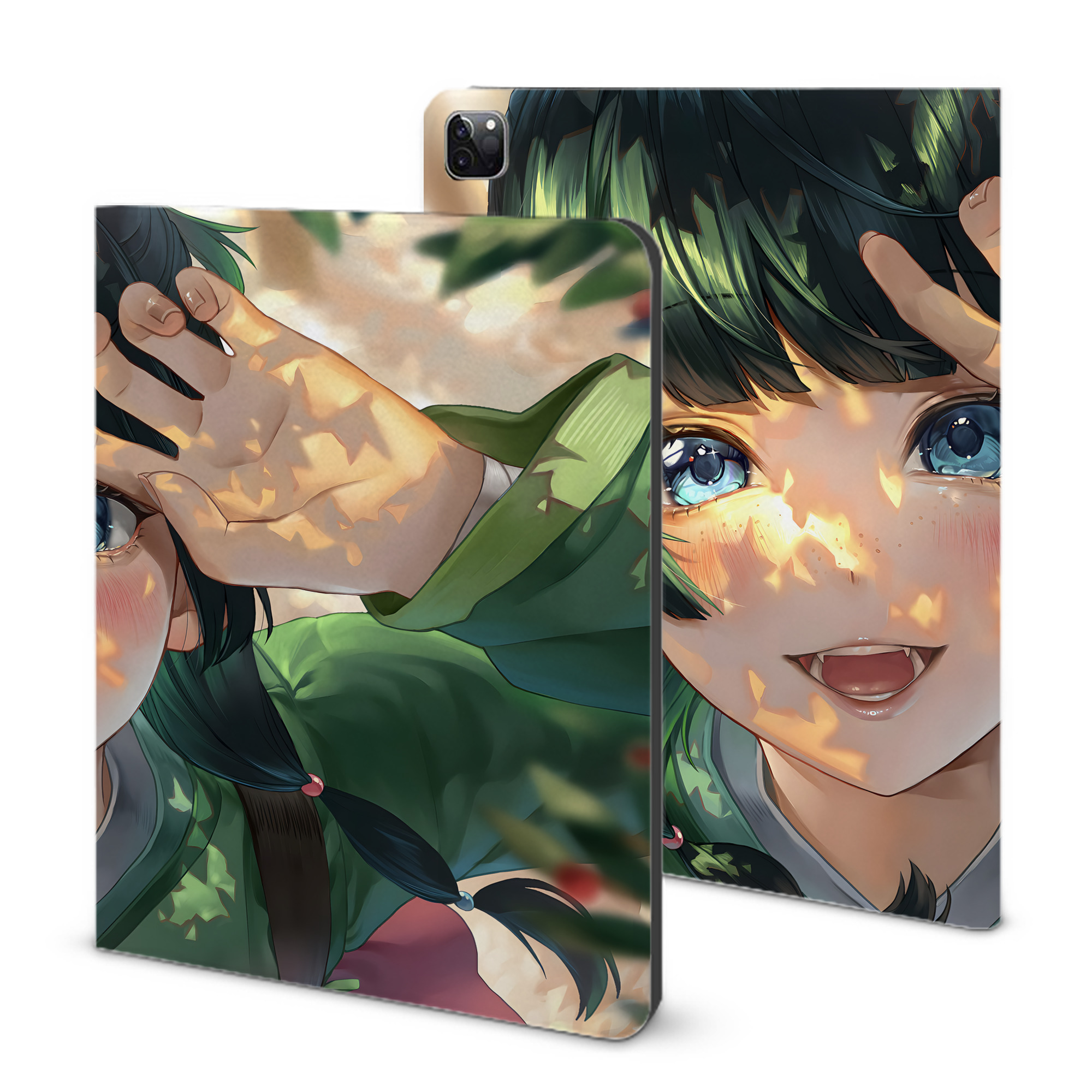 （画像用） 薬屋のひとりごと The Apothecary Diaries IPad ケース ブック型 PUレザー TPU 耐衝撃 軽量 薄型 ペン収納なし 全面保護 IPad 各モデル対応